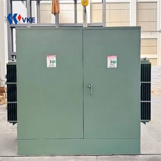 Transformador montado en plataforma