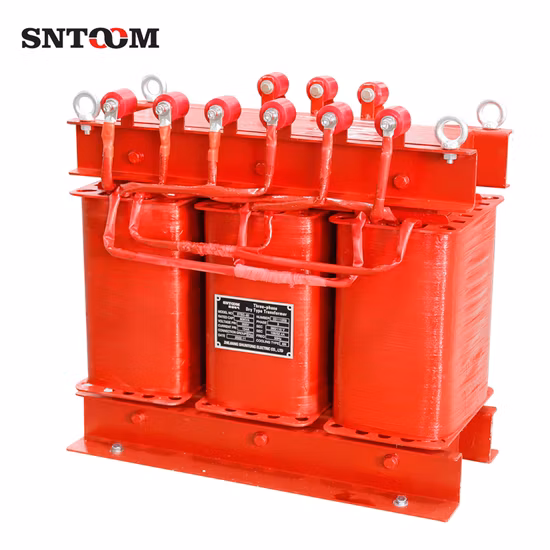 El voltaje secundario trifásico industrial 380V/110V de los transformadores de energía eléctrica del cobre 80kVA del OEM modificó para requisitos particulares