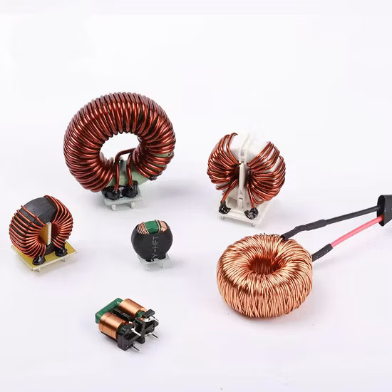 Bobinas de núcleo de ferrita de alta corriente Filtros EMI toroidales Inductor Estrangulador de modo común para energía solar, eólica y nueva