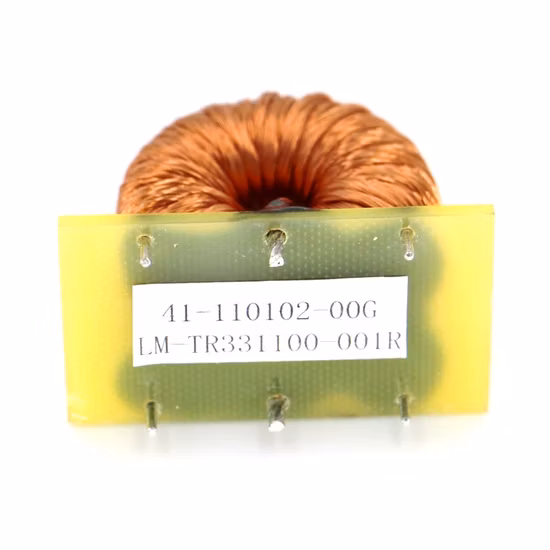 Estrangulador de modo diferencial con núcleo Sendust toroidal vertical con alambre Litz
